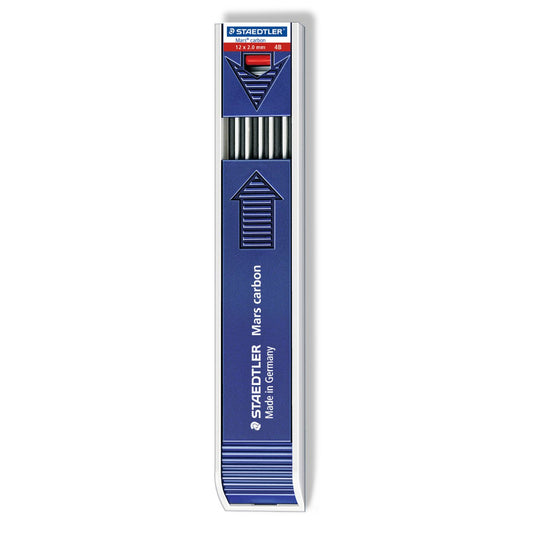 Staedtler Mars Carbon Leads 2mm Tube of 12 Degree 4B