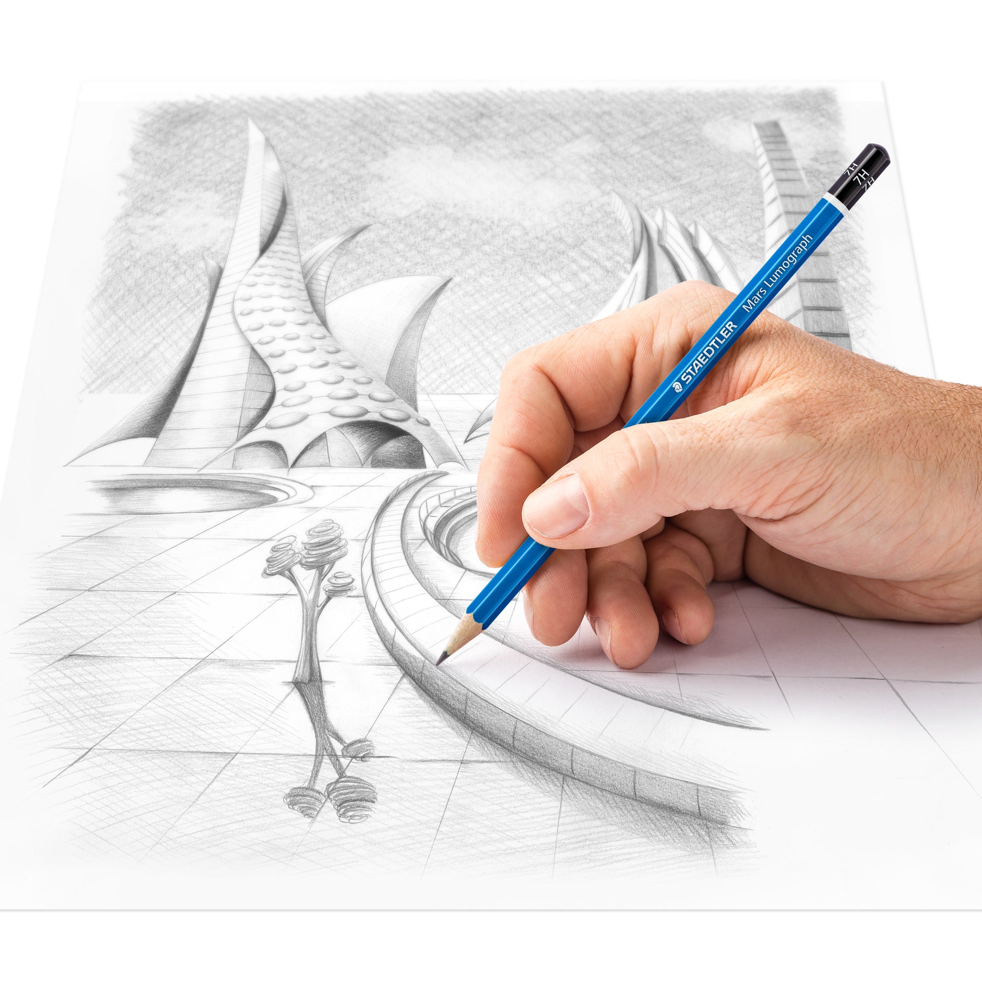 Staedtler Mars Lumograph Graphite Pencils [Degrees H-10H & F]
