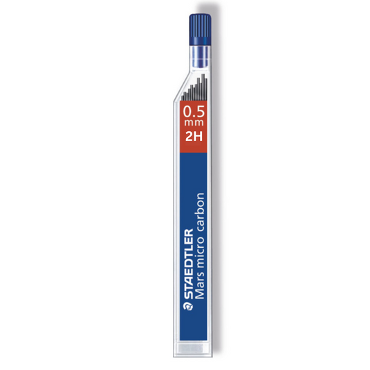Staedtler Mars Micro Carbon Lead 250 05-2H Tube of 12 Grade 2H - 0.5mm