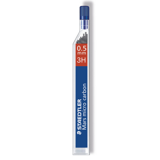 Staedtler Mars Micro Carbon Lead 250 05-3H Tube of 12 Grade 3H 0.5mm