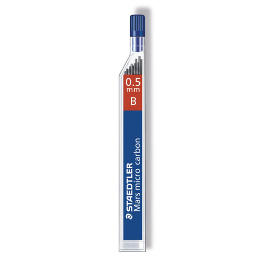 Staedtler Mars Micro Carbon Lead 250 05-B Tube of 12 Grade B - 0.5mm