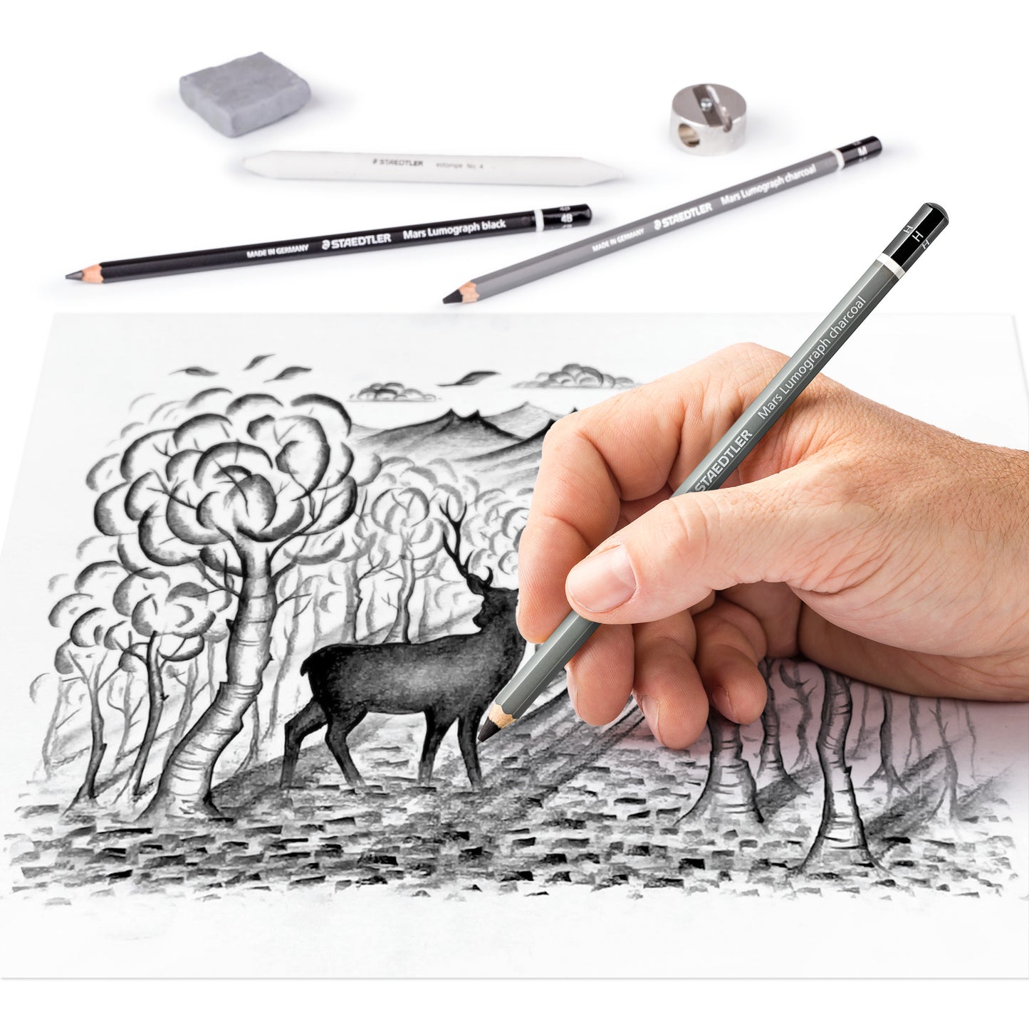 Staedtler Charcoal Pencil Mars Lumograph 