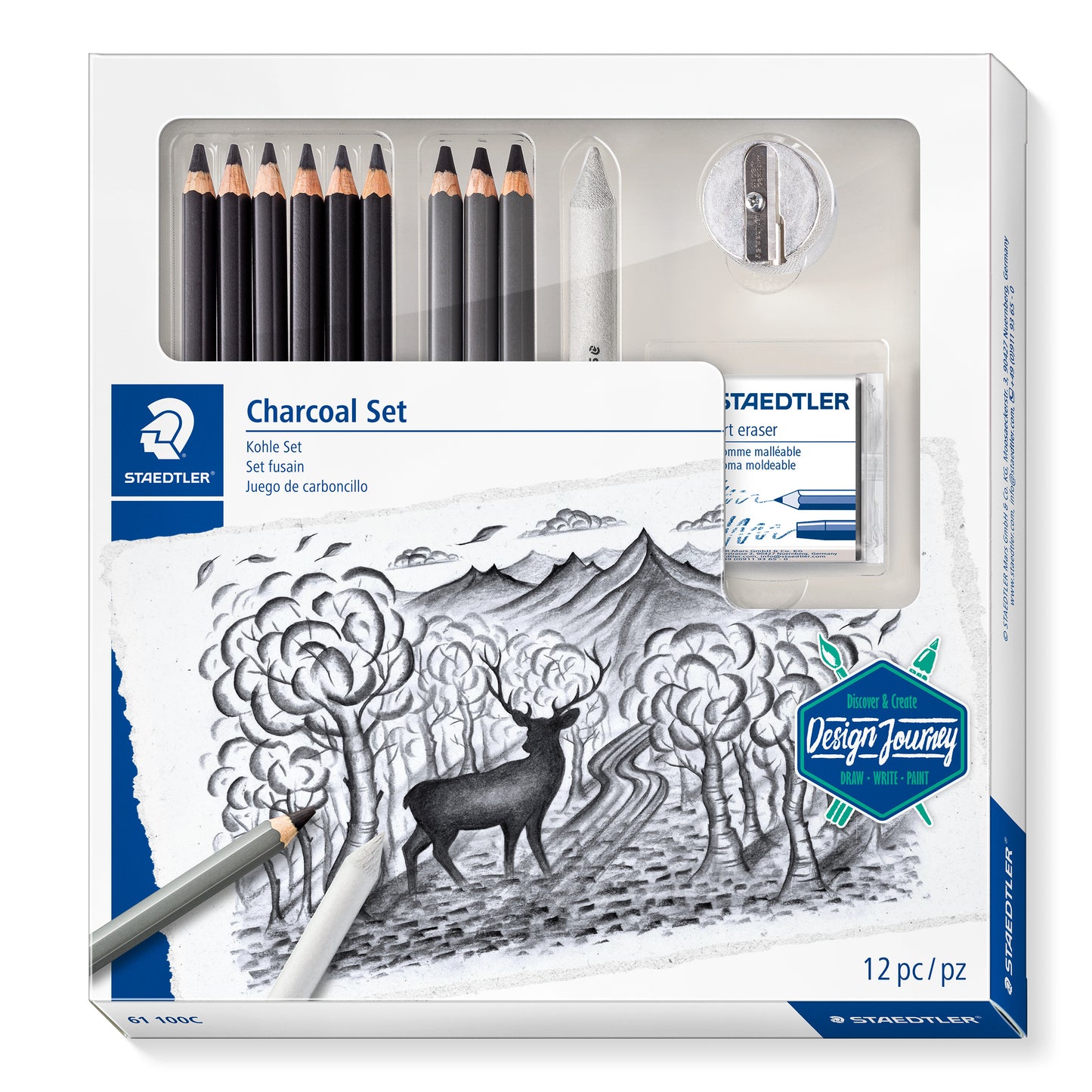 Staedtler Mars® Lumograph® Art Set of 12 Design Journey 61 100C