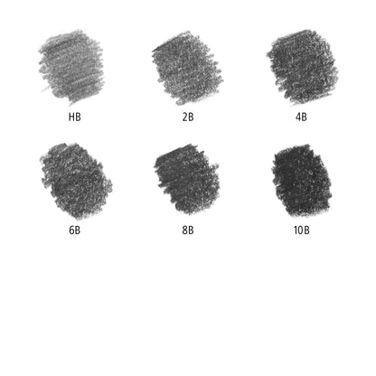 Staedtler Mars® Lumograph® Pure Graphite 100G Pencils Tin of 6 [Degrees HB-10B]