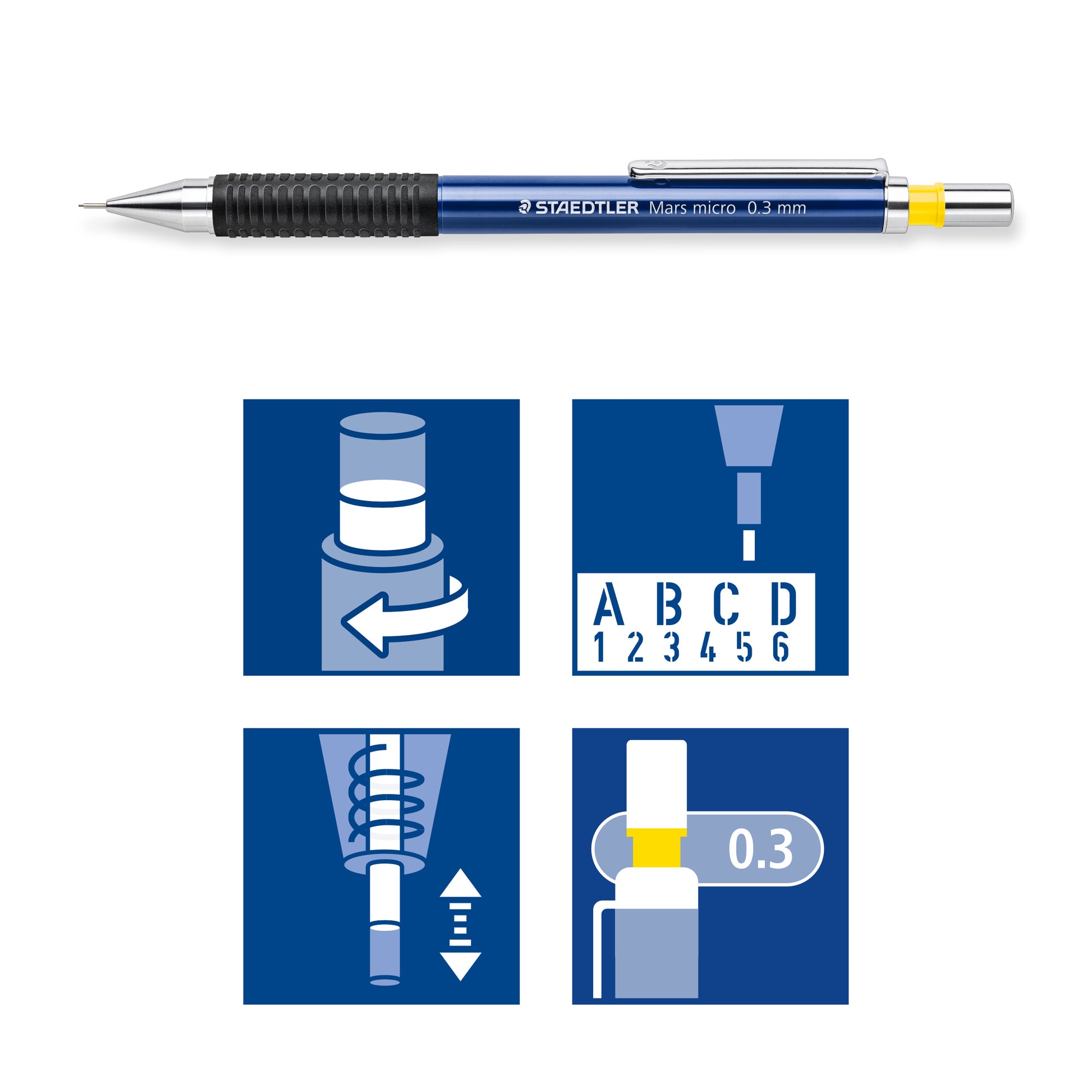 Staedtler Mechanical Pencil 775 Mars Micro Fineline 0.3mm
