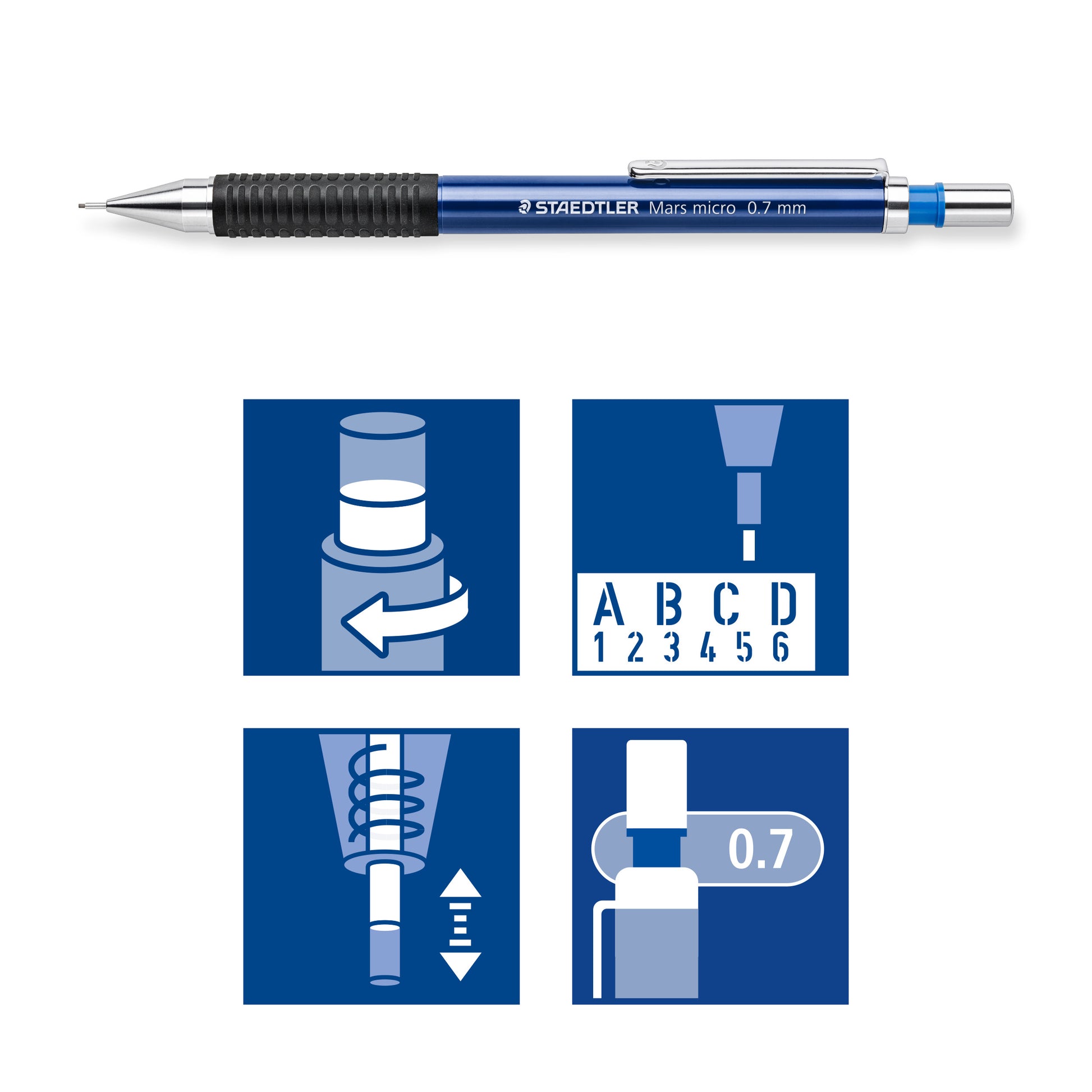 Staedtler Mechanical Pencil 775 Mars Micro Fineline 0.7mm