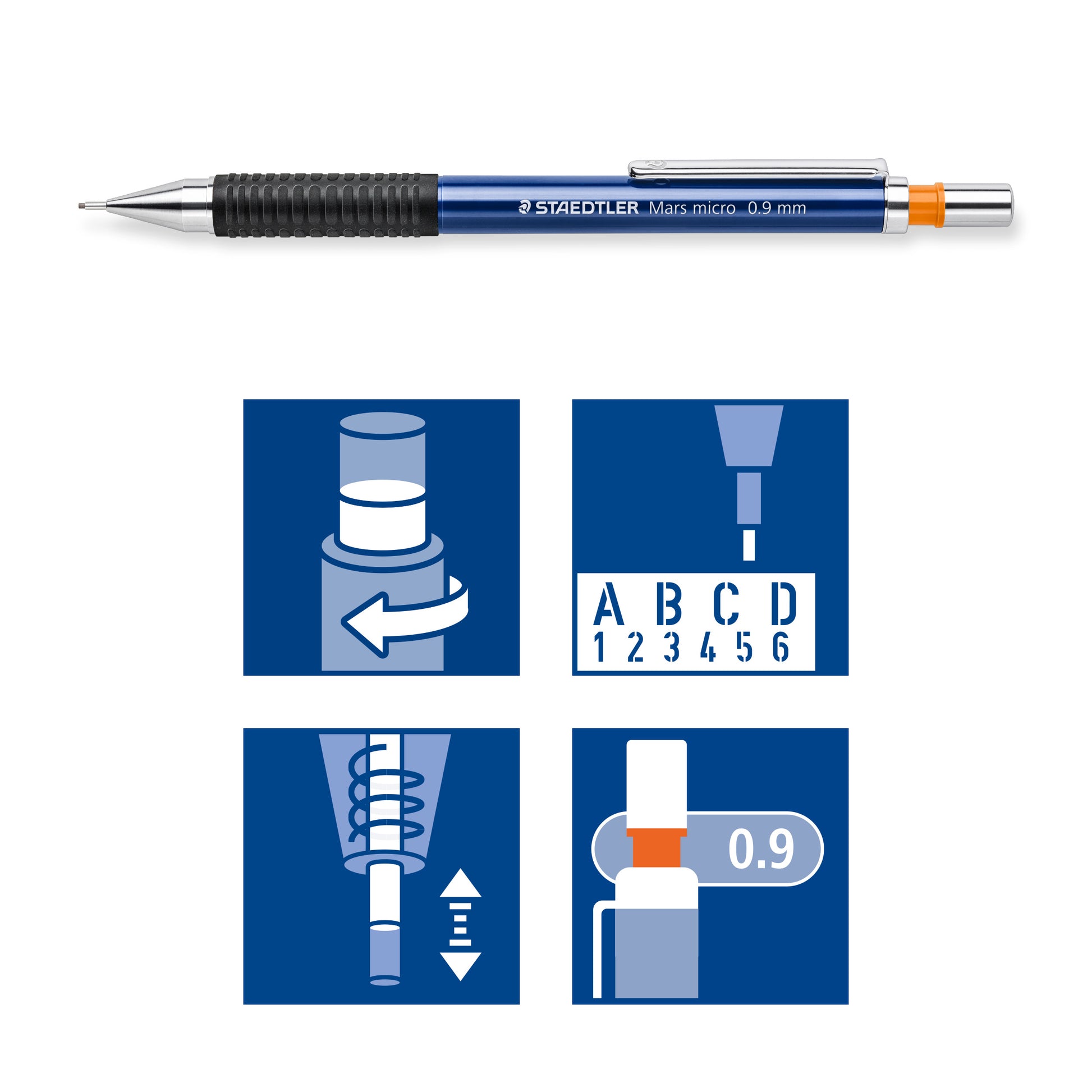 Staedtler Mechanical Pencil 775 Mars Micro Fineline 0.9mm