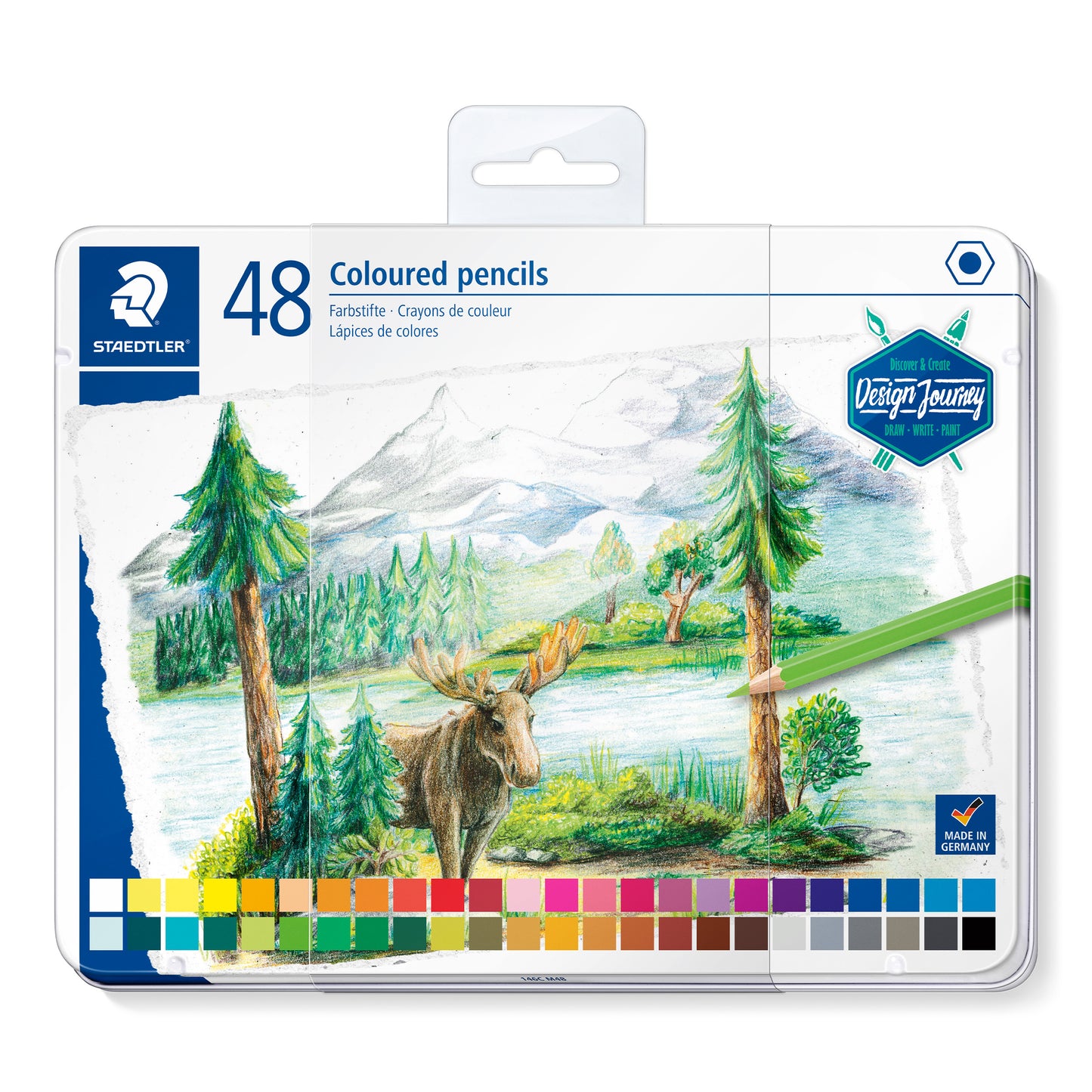 Staedtler Premium Coloured Pencils 146C M48 Design Journey Tin of 48