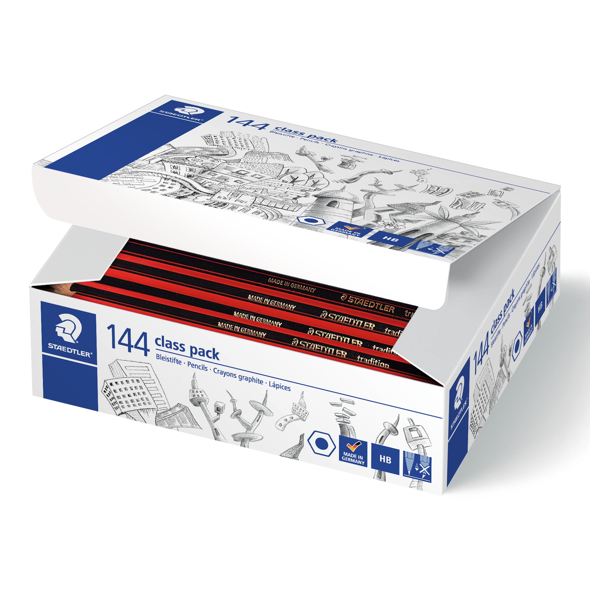 Staedtler Tradition HB Graphite Pencils Class Pack of 144