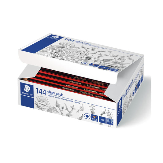 Staedtler Tradition HB Graphite Pencils Class Pack of 144