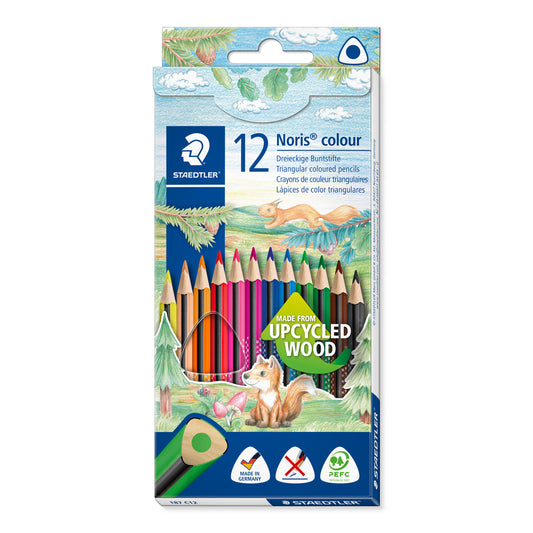 Staedtler Triangular Coloured Pencils Noris® 187 C12 Pack of 12
