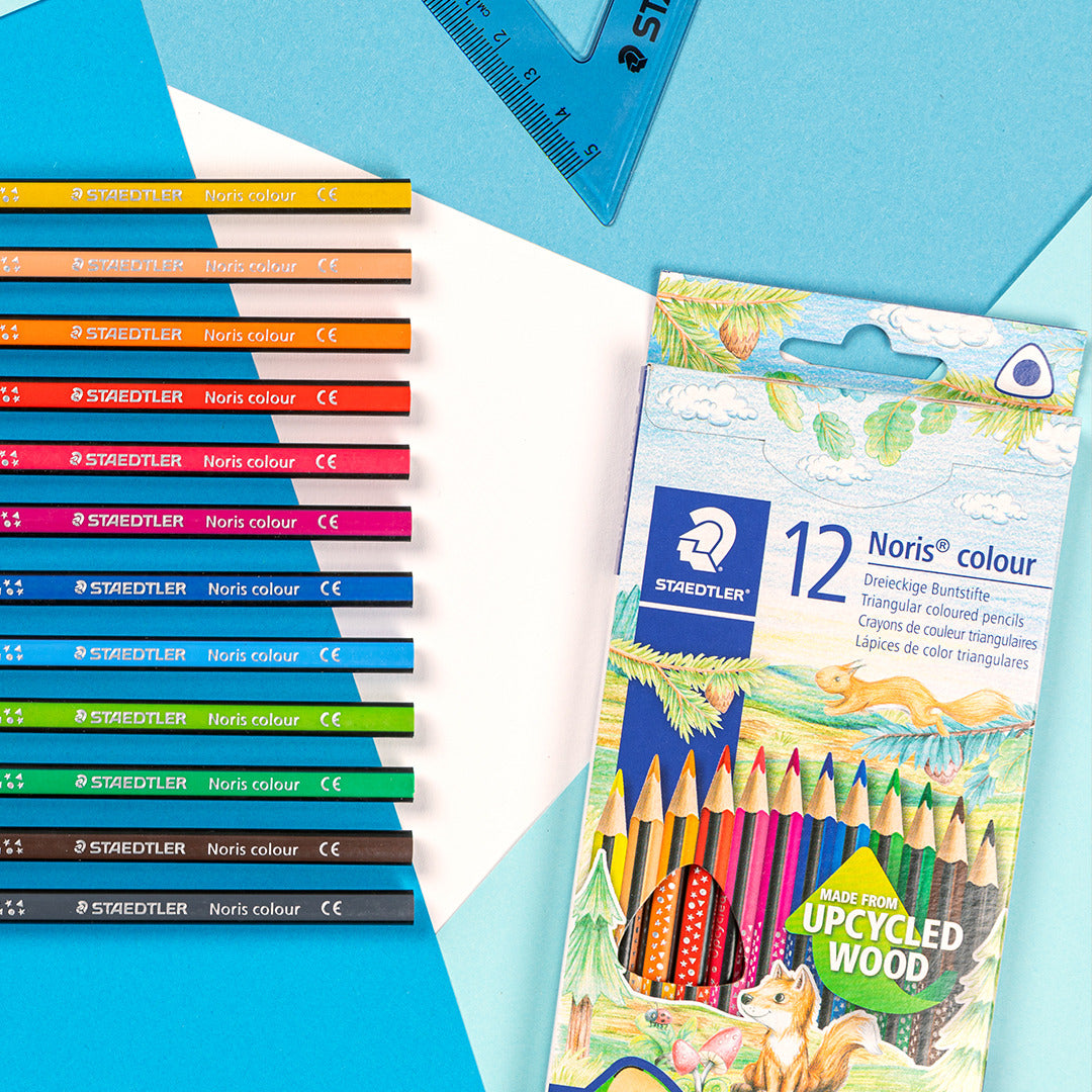 Staedtler Triangular Coloured Pencils Noris® 187 C12 Pack of 12