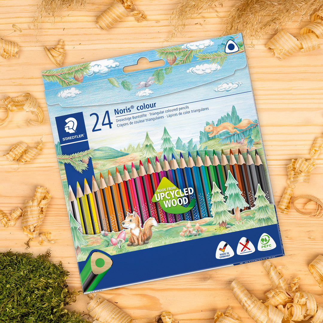 Staedtler Triangular Coloured Pencils Noris® 187 C24 Pack of 24