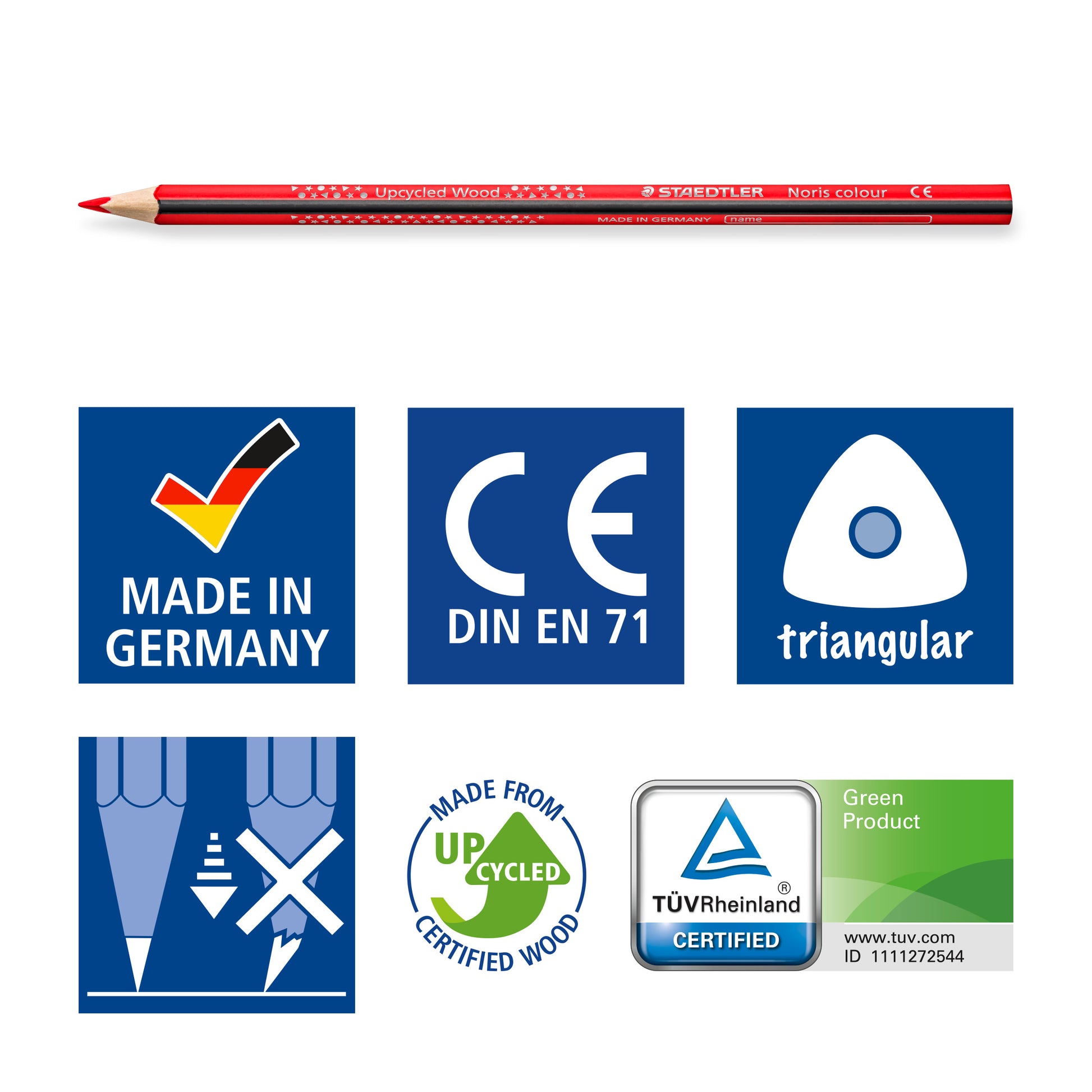 Staedtler Triangular Coloured Pencils Noris® 187 C24 Pack of 24