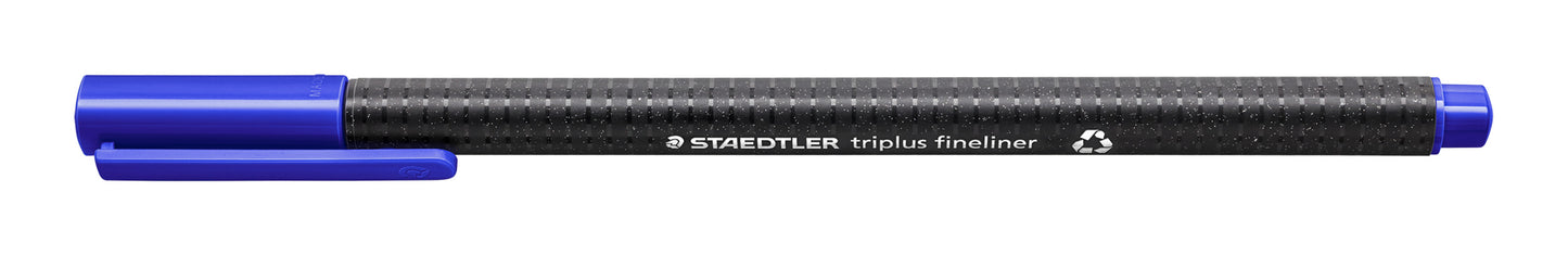 Staedtler Triplus Fineliner Note Blue Ink Triangular 0.3mm Pack of 4