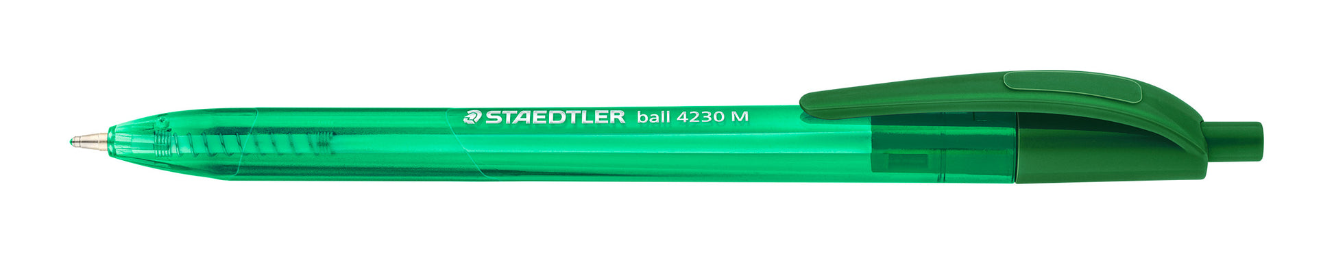 Staedtler Ballpoint Pen Triangular 4230 M-5 Retractable Medium Green