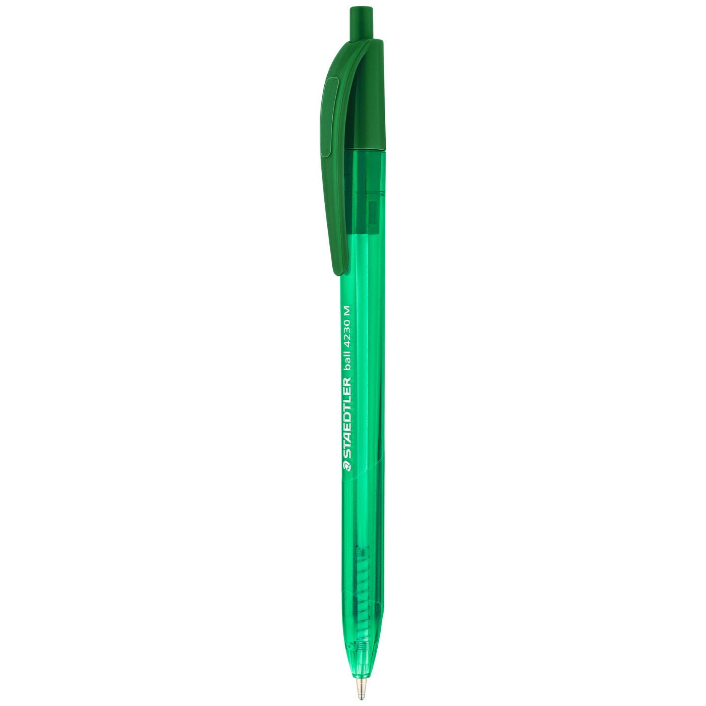 Staedtler Ballpoint Pen Triangular 4230 M-5 Retractable Medium Green