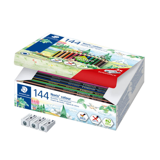 Staedtler Coloured Pencils Noris Club 185 C144 Class Pack of 144
