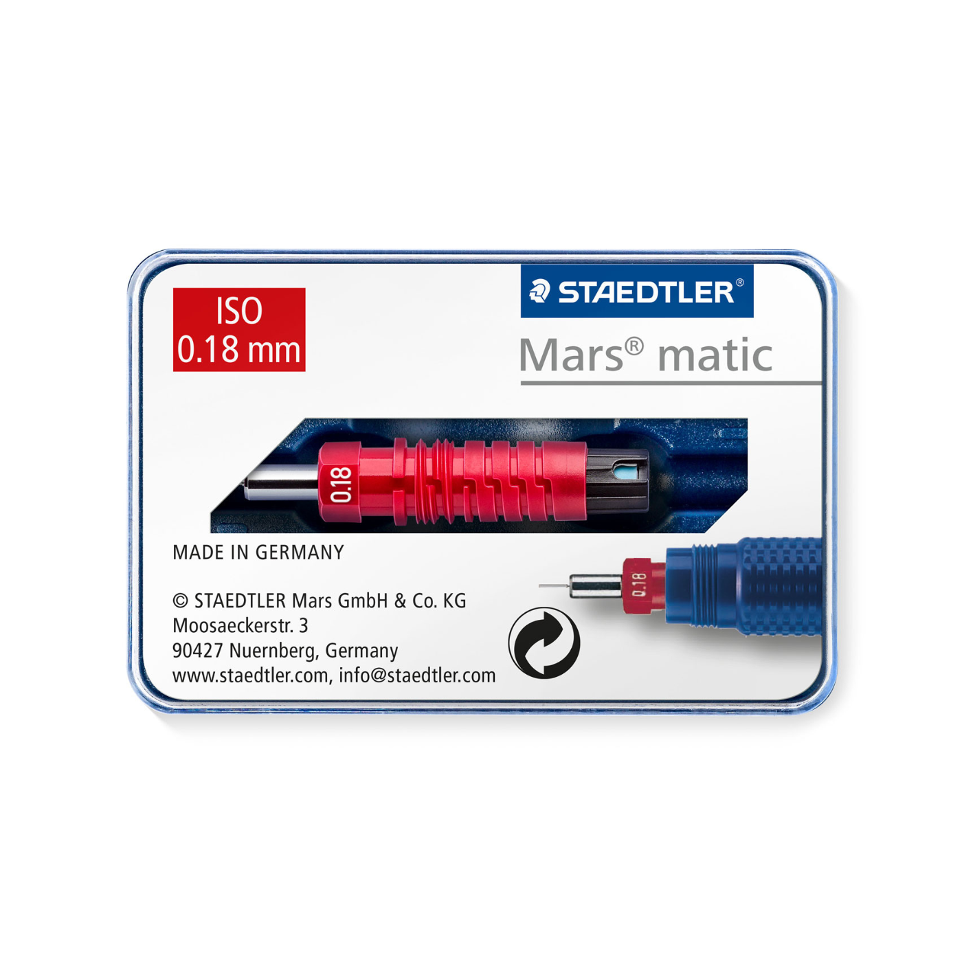 Staedtler Mars Matic 750 Pointe Rechange 0,35 Mm - Stylo Pointe Tubulaire De Précision