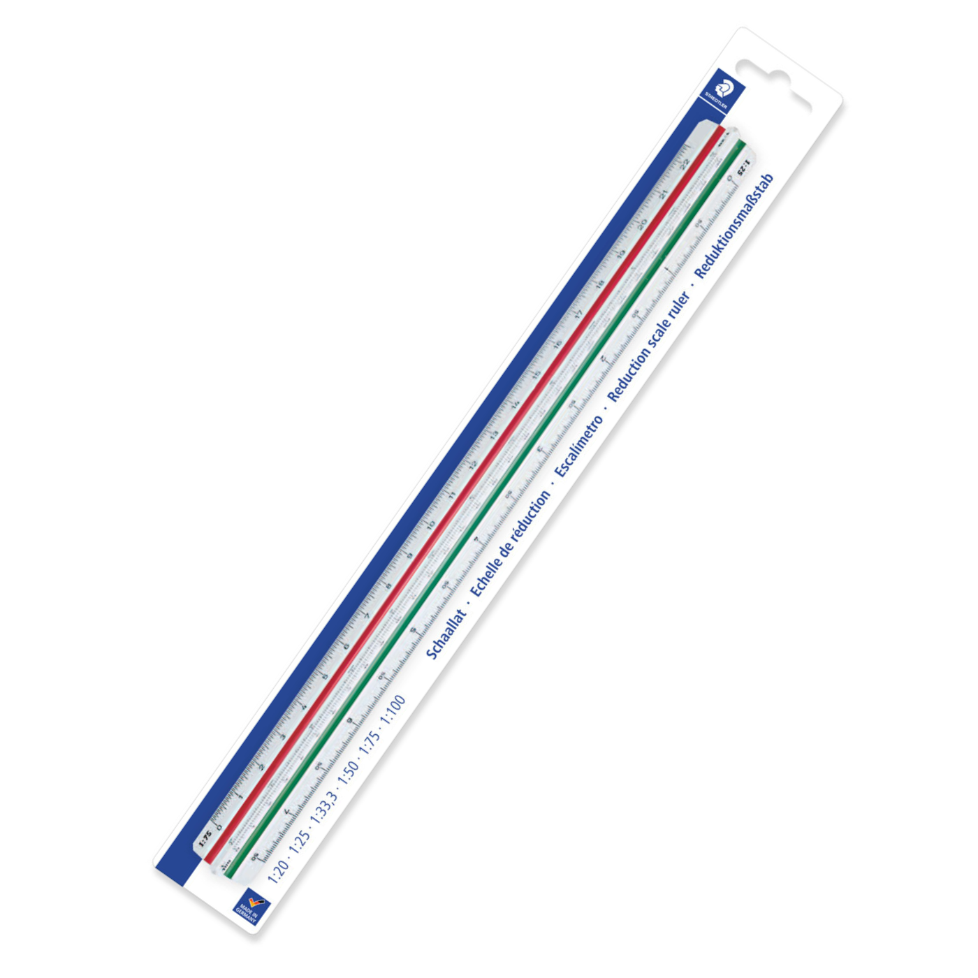 Staedtler Mars Triangular Reduction Scale Rule 561 98-2BK 300mm