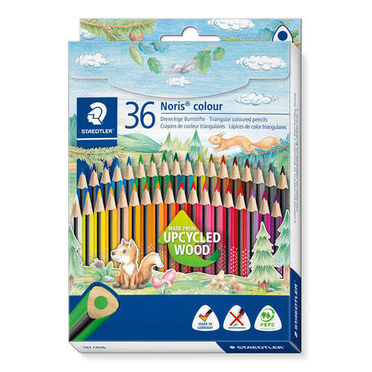 Staedtler Triangular Coloured Pencils Noris® 187 CD36 Pack of 36