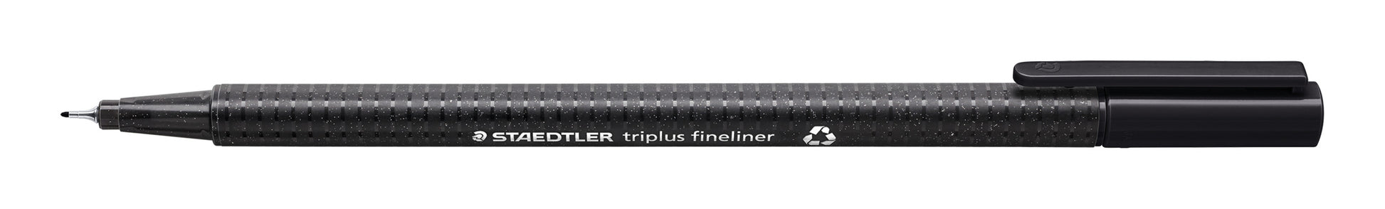 Staedtler Triplus Fineliner Note Black Ink Triangular 0.3mm Pack of 4