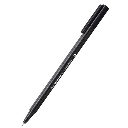 Staedtler Triplus Fineliner Note Black Ink Triangular 0.3mm Pack of 4