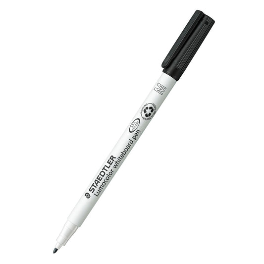 Staedtler Whiteboard Dry-Wipe Pen Lumocolor 301-9 Medium Tip 1mm Black