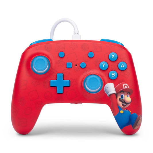 Super Mario Nintendo Wired Controller PowerA Enhanced