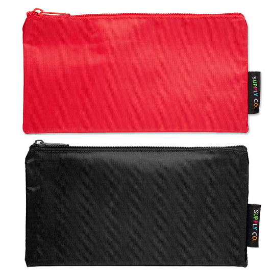 Supply Co Pencil Case Flat 21x11cm Assorted Colours