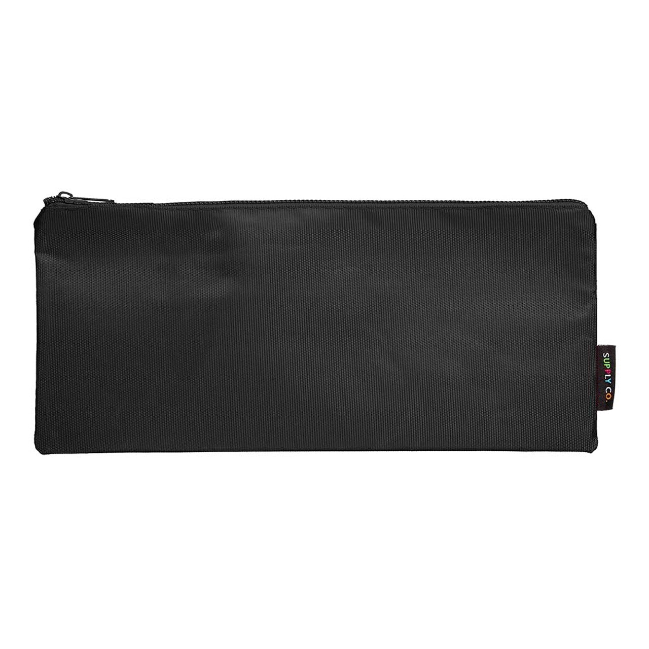 Supply Co Pencil Case Long Flat 34 x 15cm Black