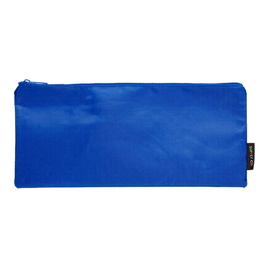 Supply Co Pencil Case Long Flat 34 x 15cm Blue