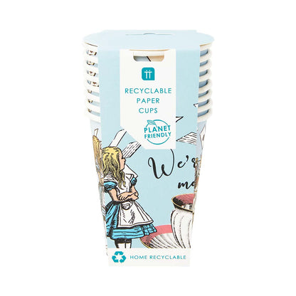 Talking Tables Truly Alice Paper Cups Pack of 8