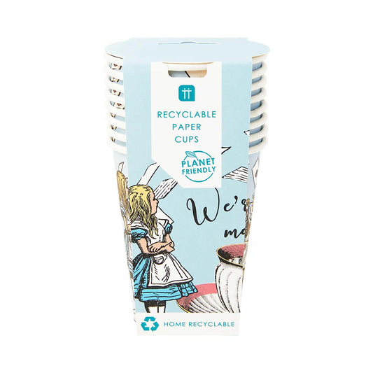 Talking Tables Truly Alice Paper Cups Pack of 8