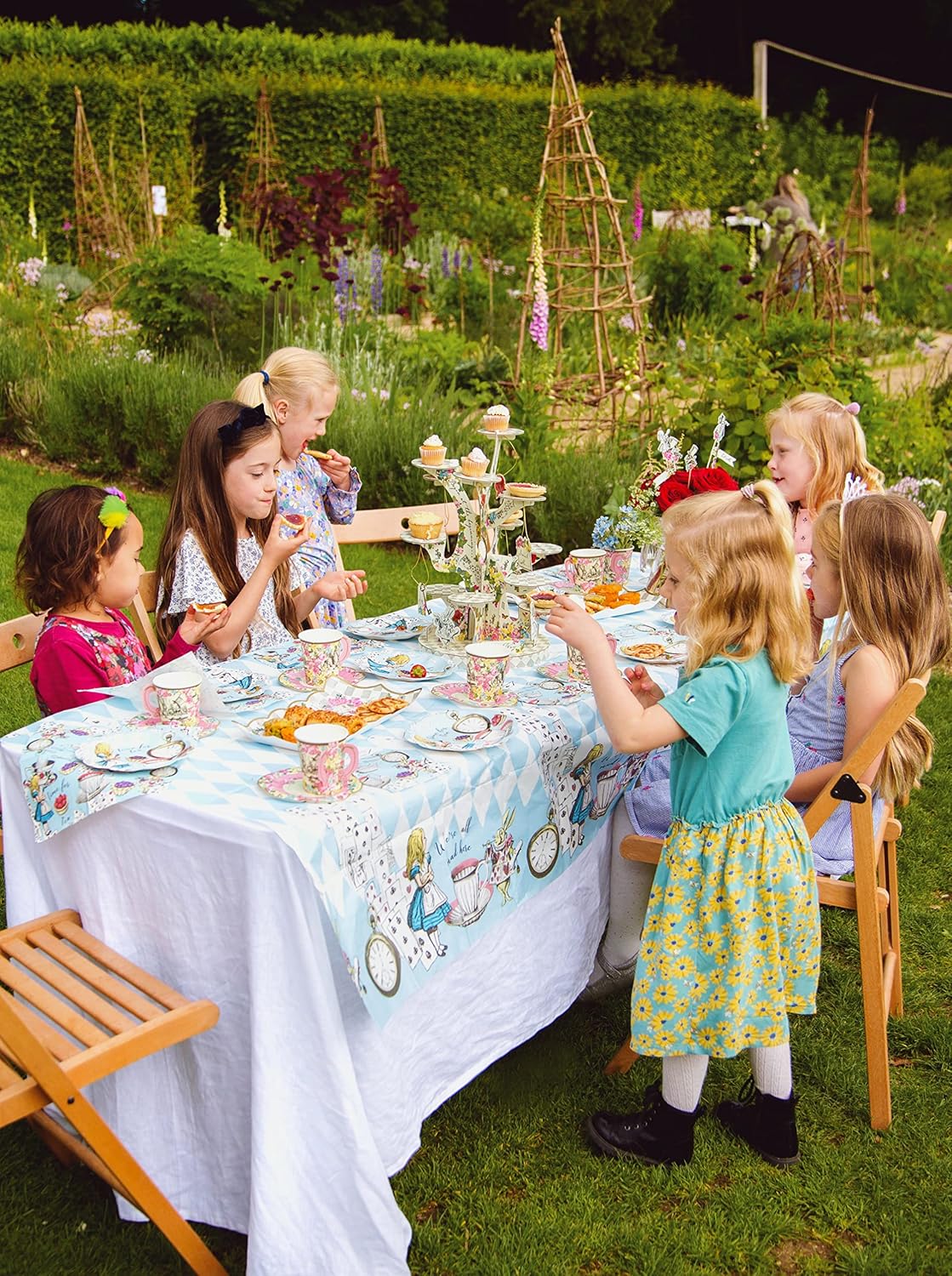 Talking Tables Truly Alice Table Cover 120cm x 180cm