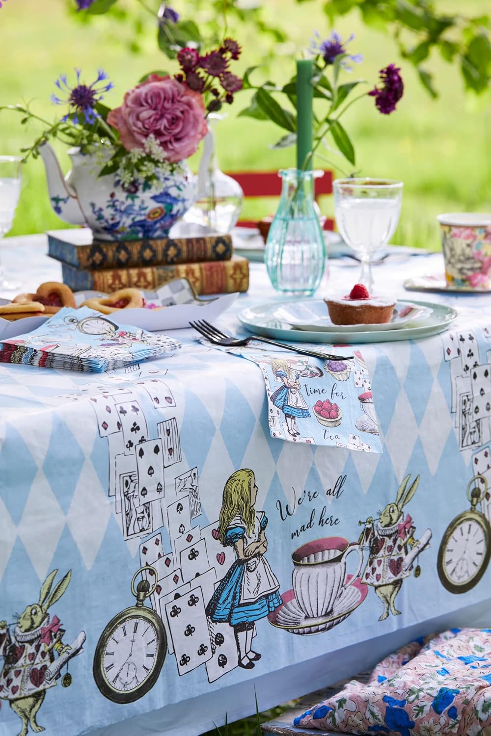 Talking Tables Truly Alice Table Cover 120cm x 180cm