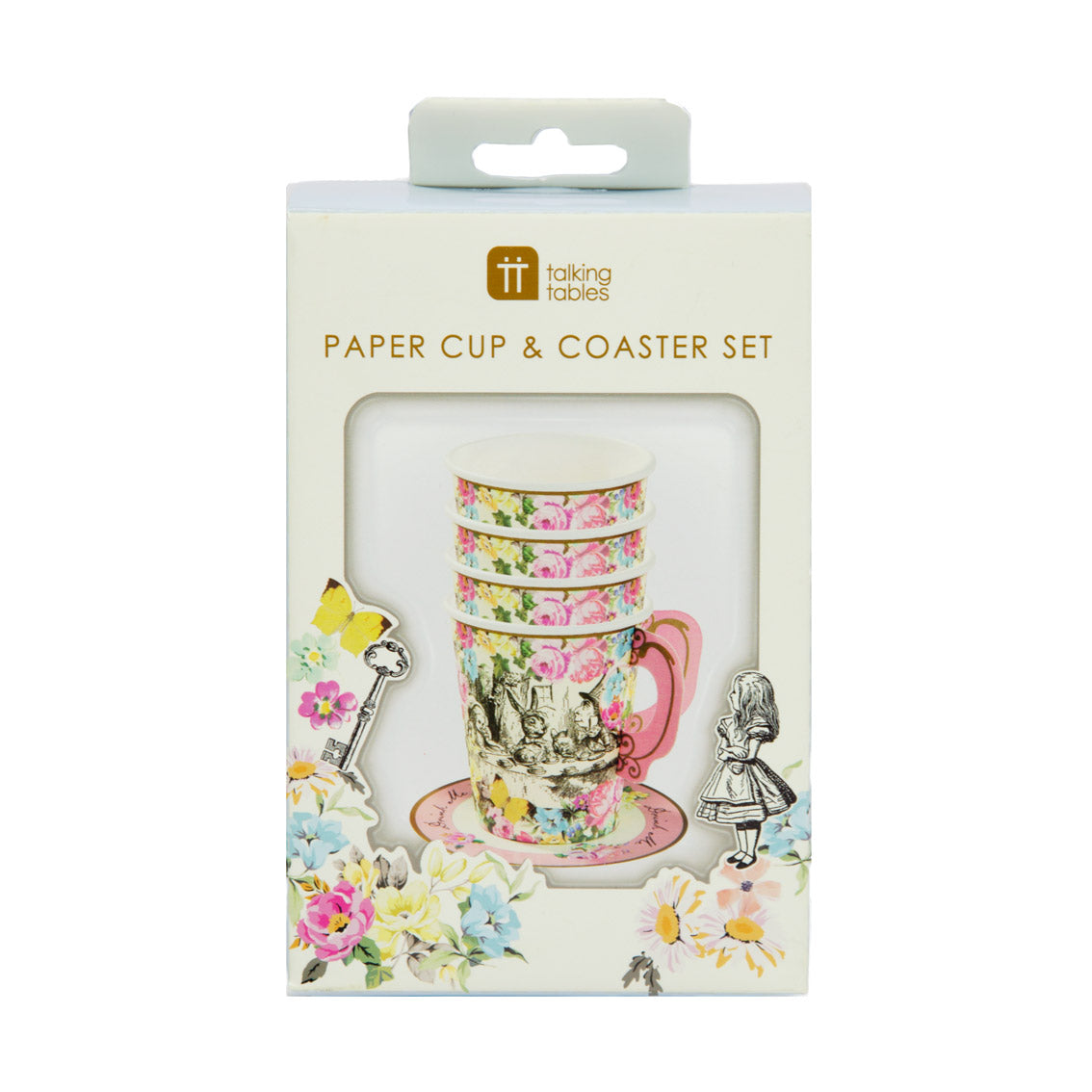 Talking Tables Truly Alice Tea Cup Set & Saucers Pack of 12