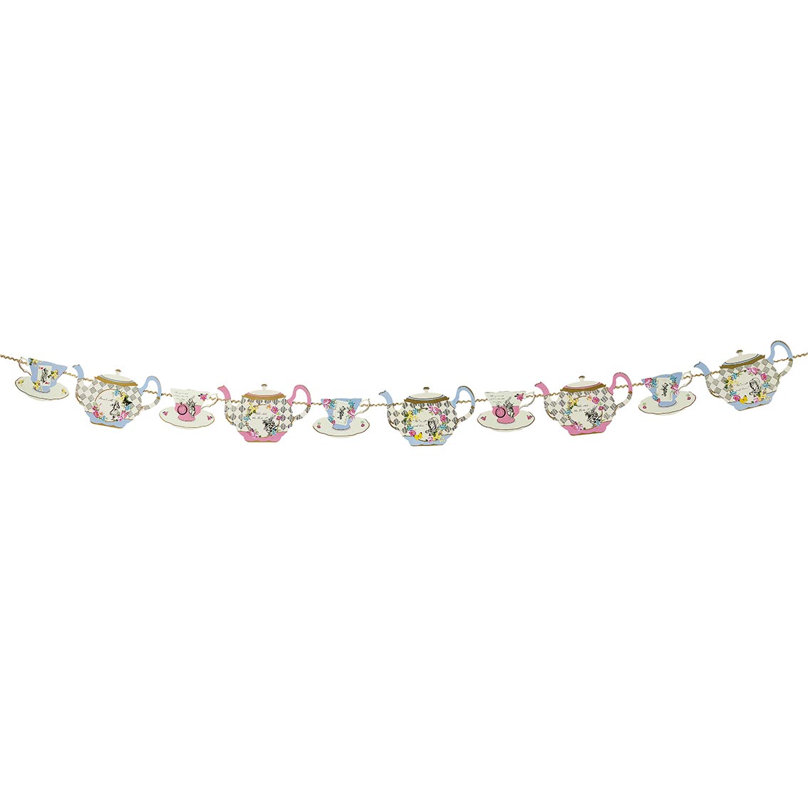 Talking Tables Truly Alice Teapot Bunting 4 Metres