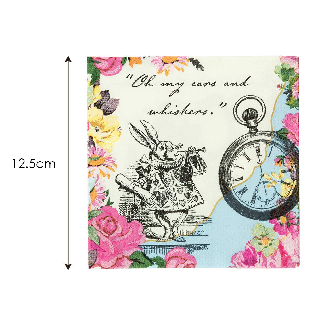 Talking Tables Truly Alice 25cm Cocktail Napkin Pack of 20