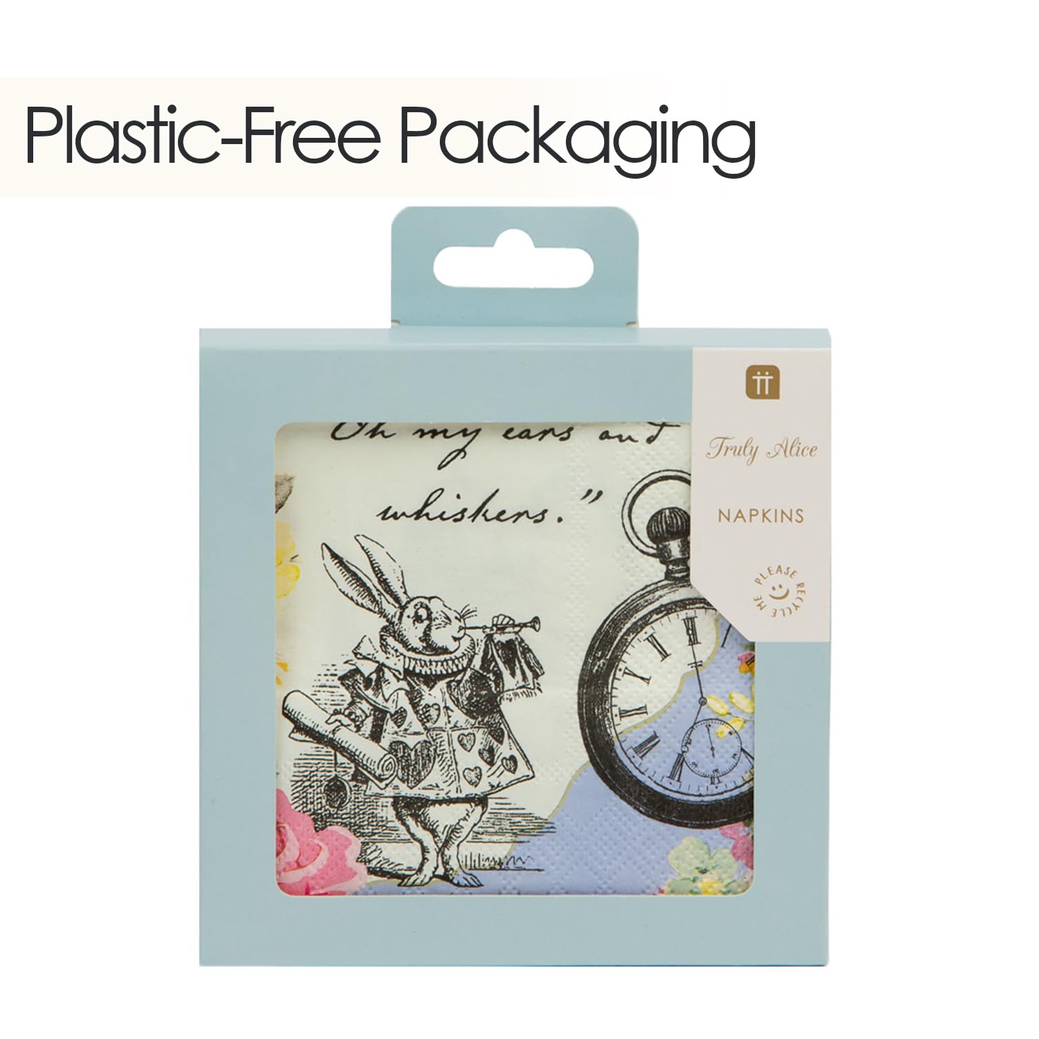 Talking Tables Truly Alice 25cm Cocktail Napkin Pack of 20
