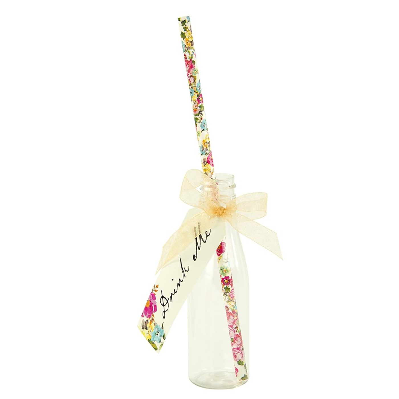 Talking Tables Truly Alice Drink Set of 6 Bottles, Tag & 12 Straw Set