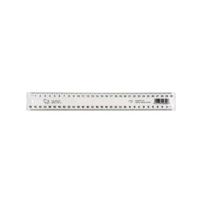 Taurus Ruler Clear Plastic 30cm
