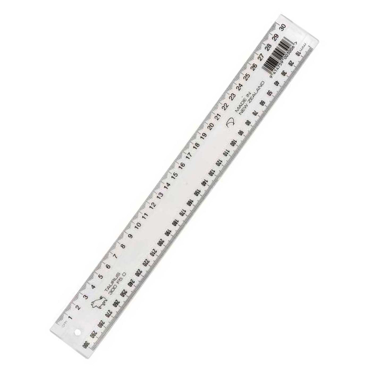 Clear Ruller Taurus Ruler Clear Plastic 30cm – School Depot NZ