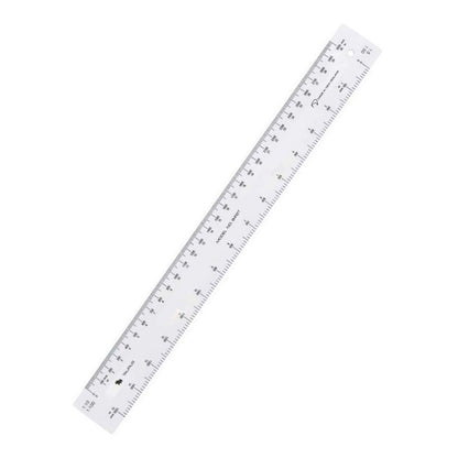 N Z Scale Ruler Taurus SCALE RULE Ruler White Plastic 30cm – School Depot NZ