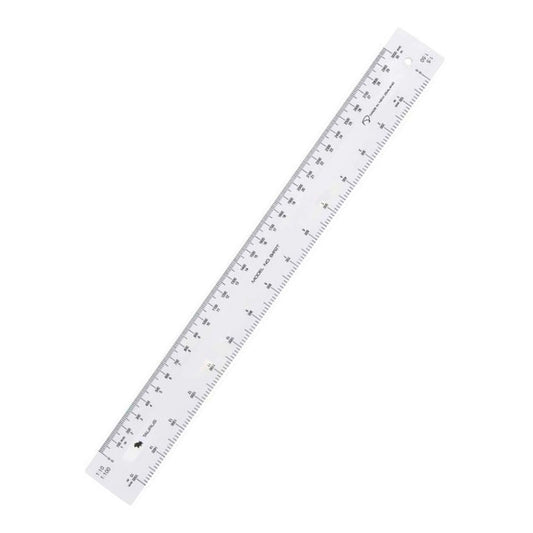 Taurus SCALE RULE Ruler White Plastic 30cm