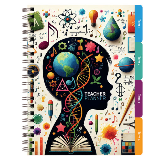 Collins A4 Teacher Planner Wiro 240 Pages | Durable Classroom Planning Diary