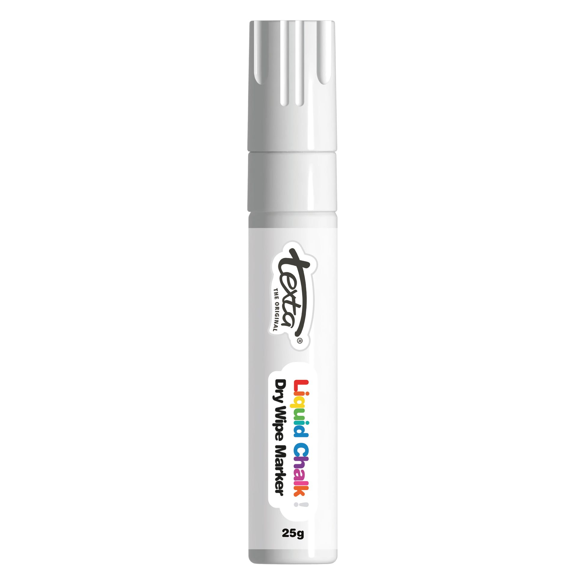 Texta Liquid Chalk Window Marker Dry-Wipe Chisel Tip 15mm White