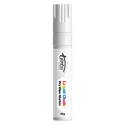 Texta Liquid Chalk Window Marker Dry-Wipe Chisel Tip 15mm White