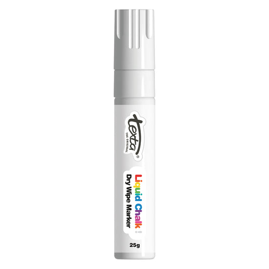 Texta Liquid Chalk Window Marker Dry-Wipe Chisel Tip 15mm White