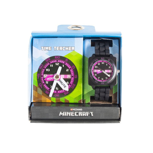 Time Teacher Minecraft Purple Enderman Watch for Kids